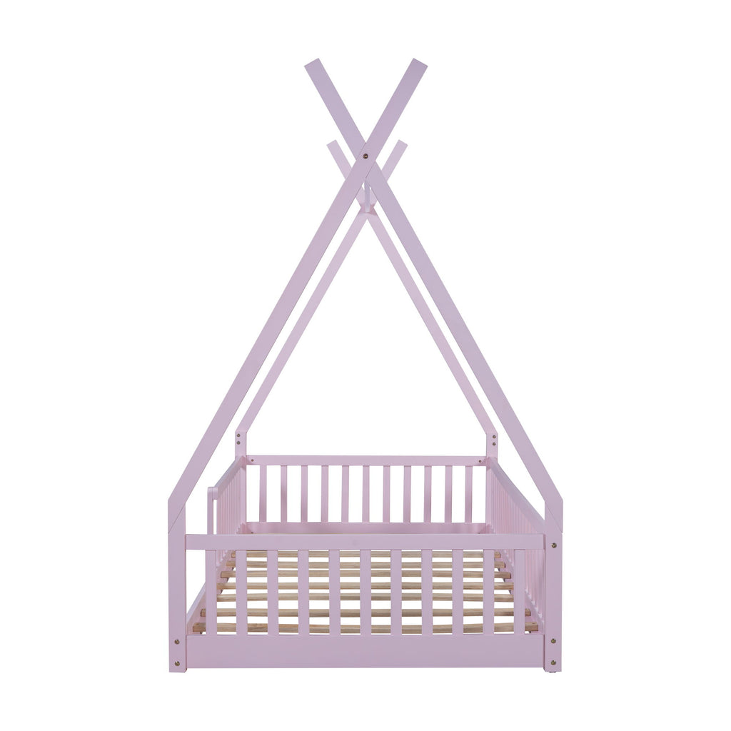 House Shaped Design Bed With Fence