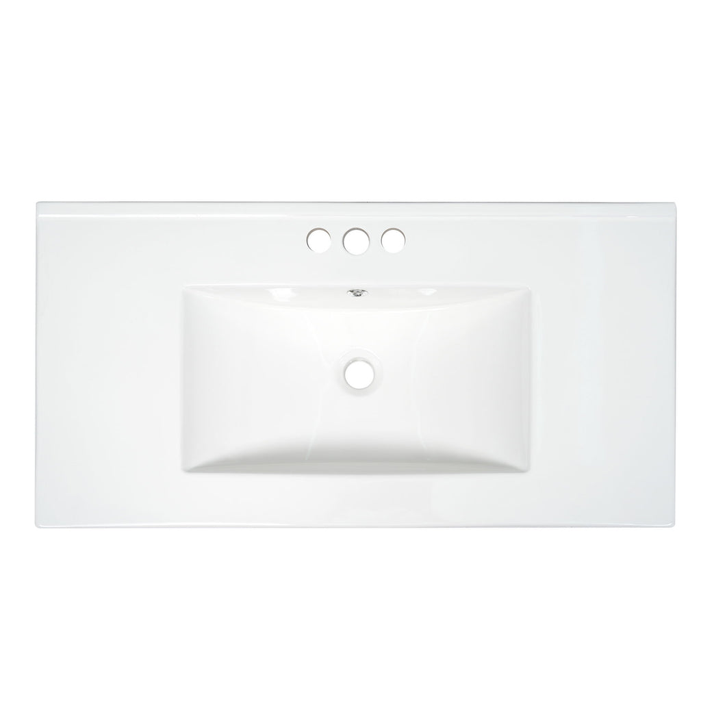 Shaker Free Standing Bathroom Vanity Cabinet & Sink, Soft Close Drawers, Soft Close Doors