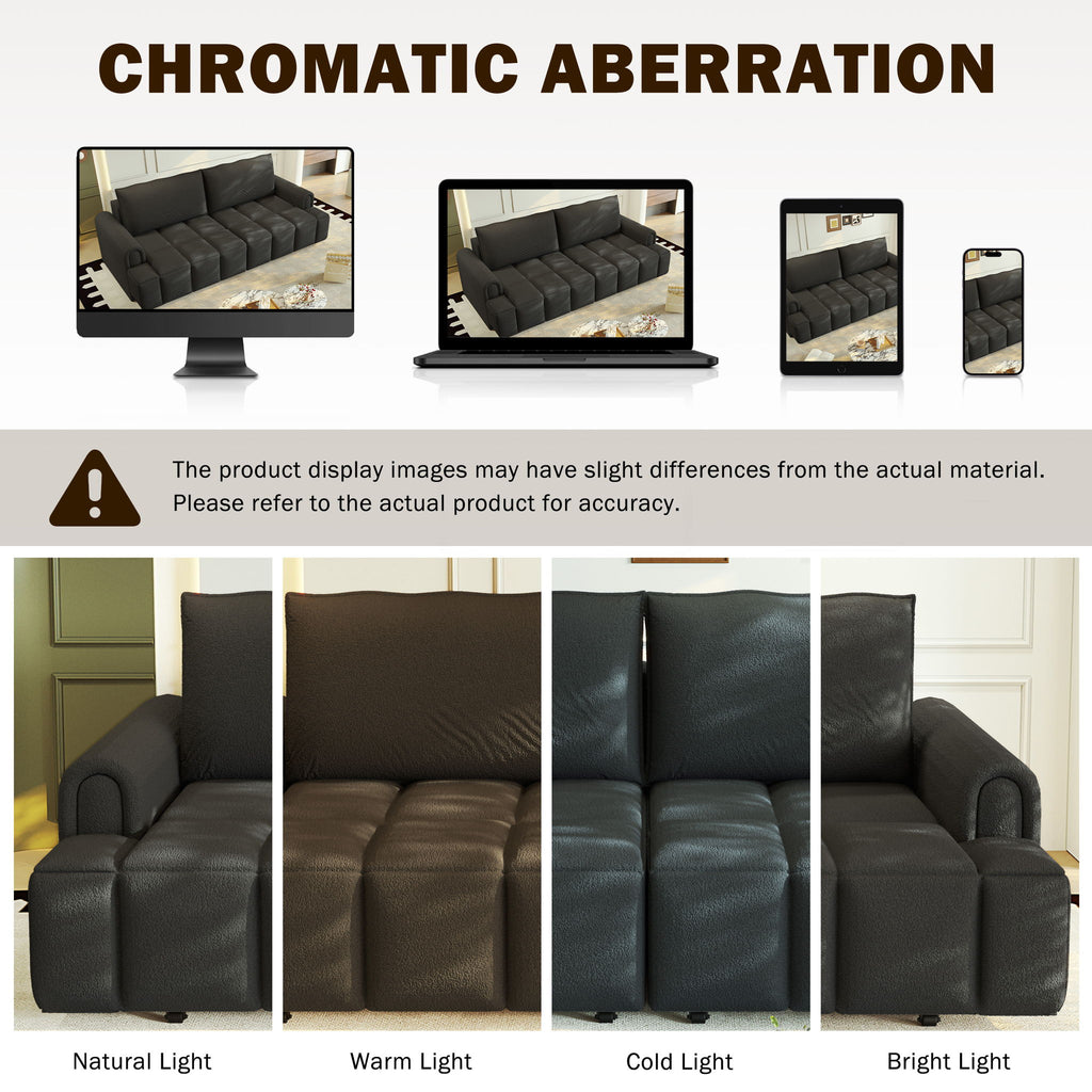 4-Seater Modern Couch With Seats Storage