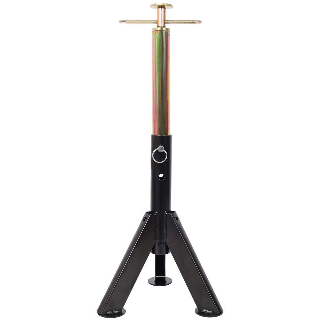 RV Adjustable Telescoping Stabilizer Jack Stand Supports Stabilizer, 16" To 30" (Set of 2) - Black