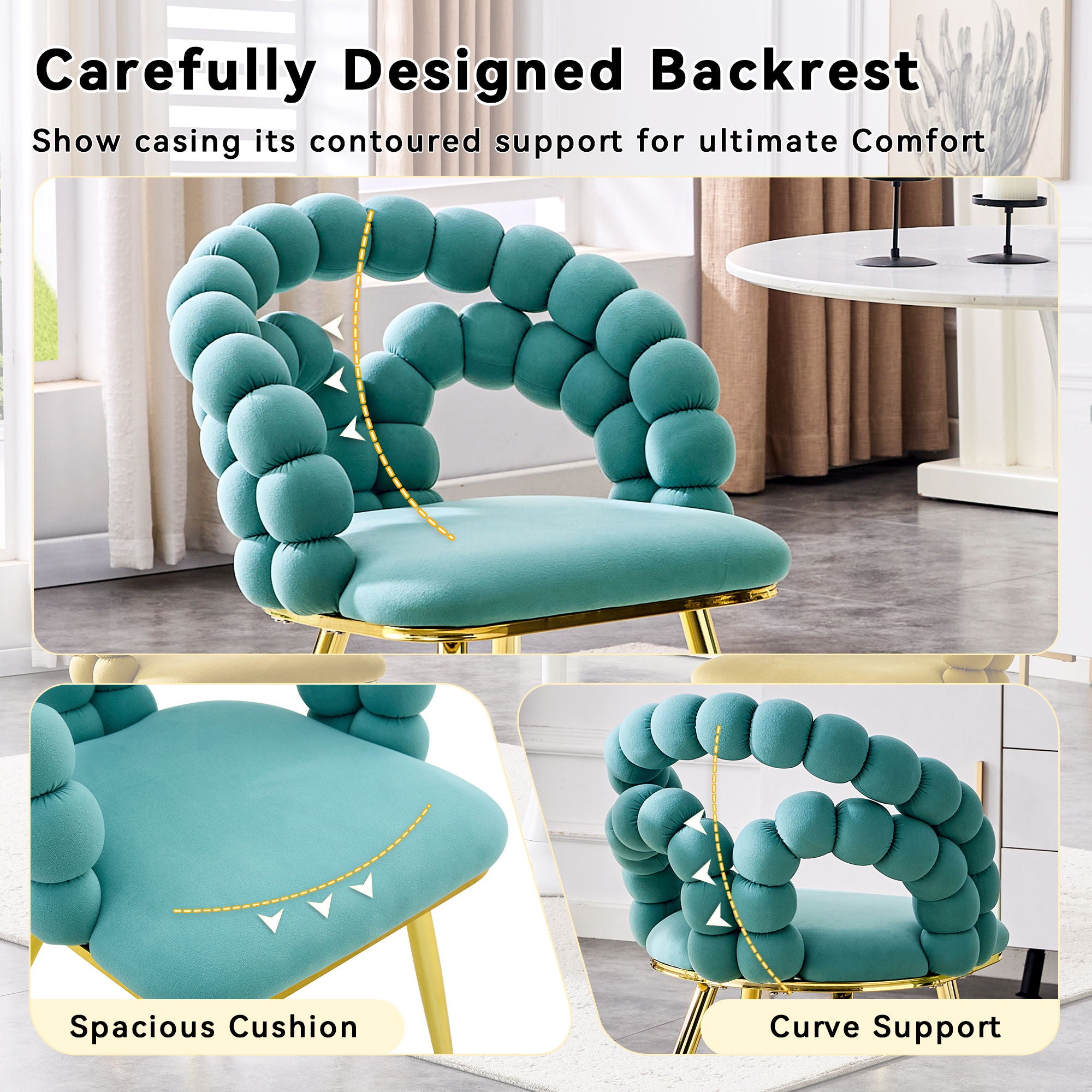 Puffy Bubble, Ball Chain Chairs For Dining Room