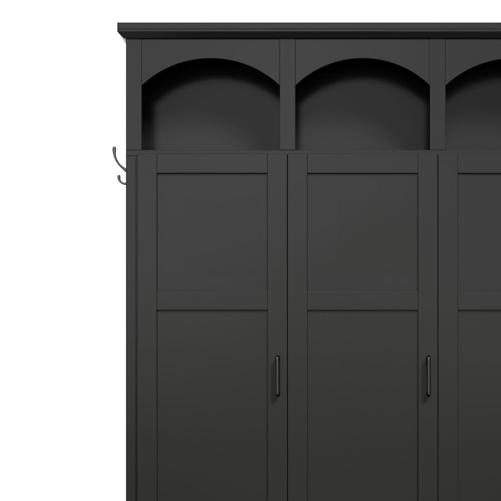 Classic Arched Design Hall Tree With 3 Hidden Storage
