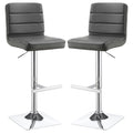 Adjustable Bar Stool (Set of 2) - Gray