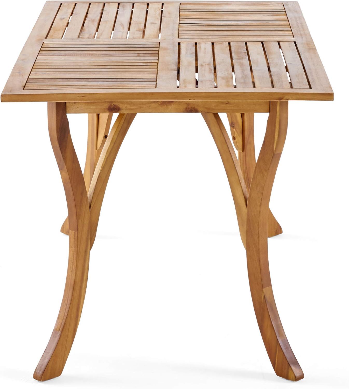 Outdoor Rustic Patio Acacia Bistro Set With Cushions