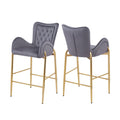 Fabric Counter Height Bar Stools (Set of 2)
