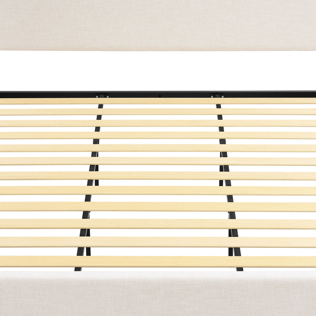 Hampton - Upholstered Platform Bed With Tall Headboard