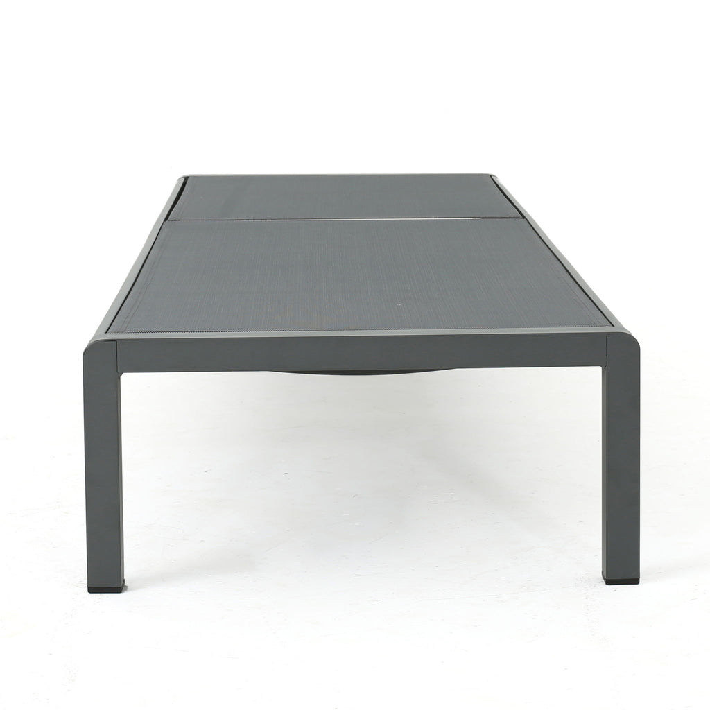 Outdoor Patio Chaise Lounge With 5 Reclining Positions