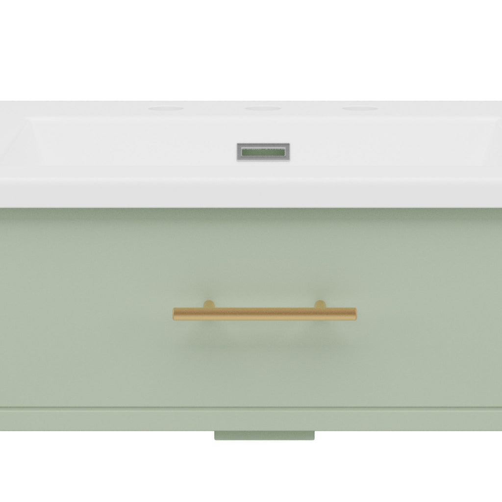 Bathroom Vanity With Sink, Soft Close Doors And Adjustable Shelf
