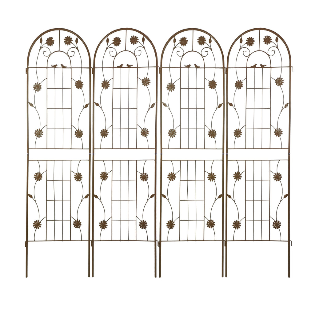 Metal Garden Trellis Rustproof Trellis For Climbing Plant Outdoor Flower Support