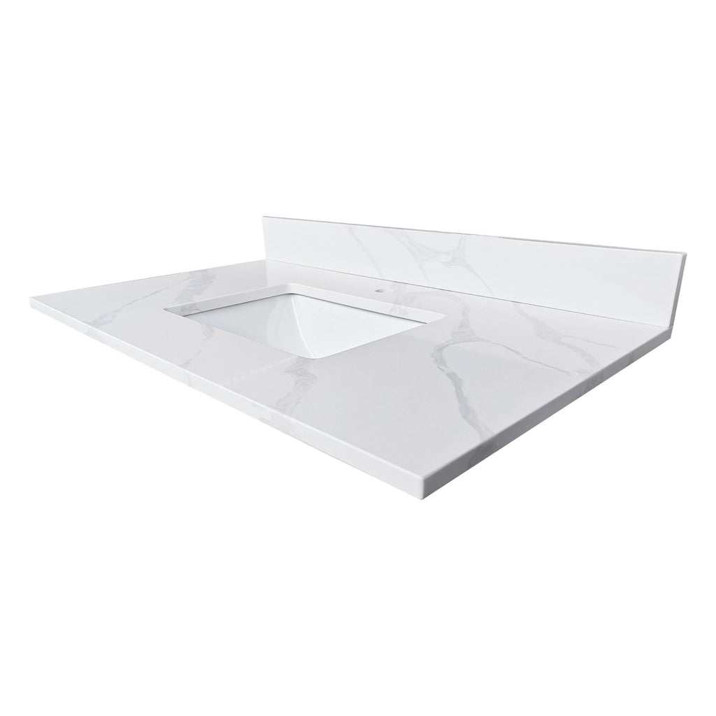 Bathroom Vanity Top With Undermount Single Bowl Sink