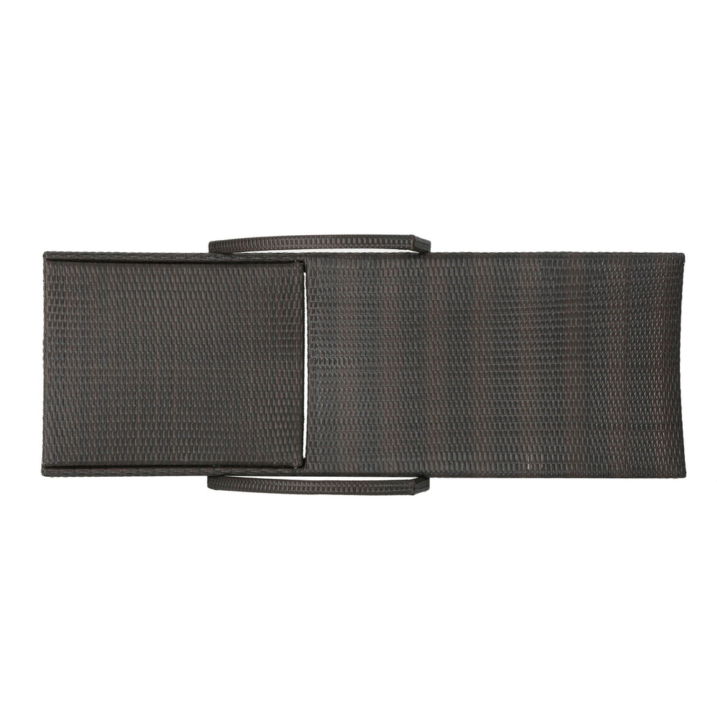 Salem - Contemporary Wicker Chaise Lounge With Arm, Weather Resistant