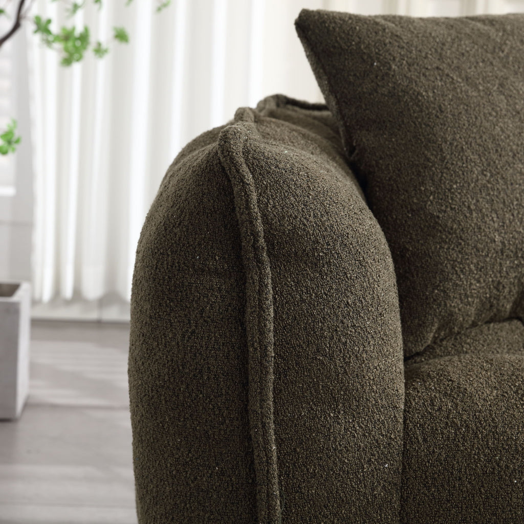 Cozy Beanbag Chair With High Resilience Foam Core For 2