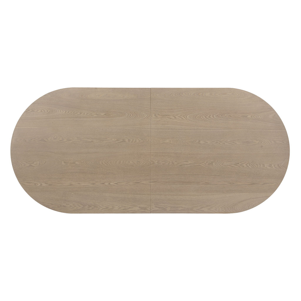 Modern Rustic Oval Dining Table With Double Pedestal Base