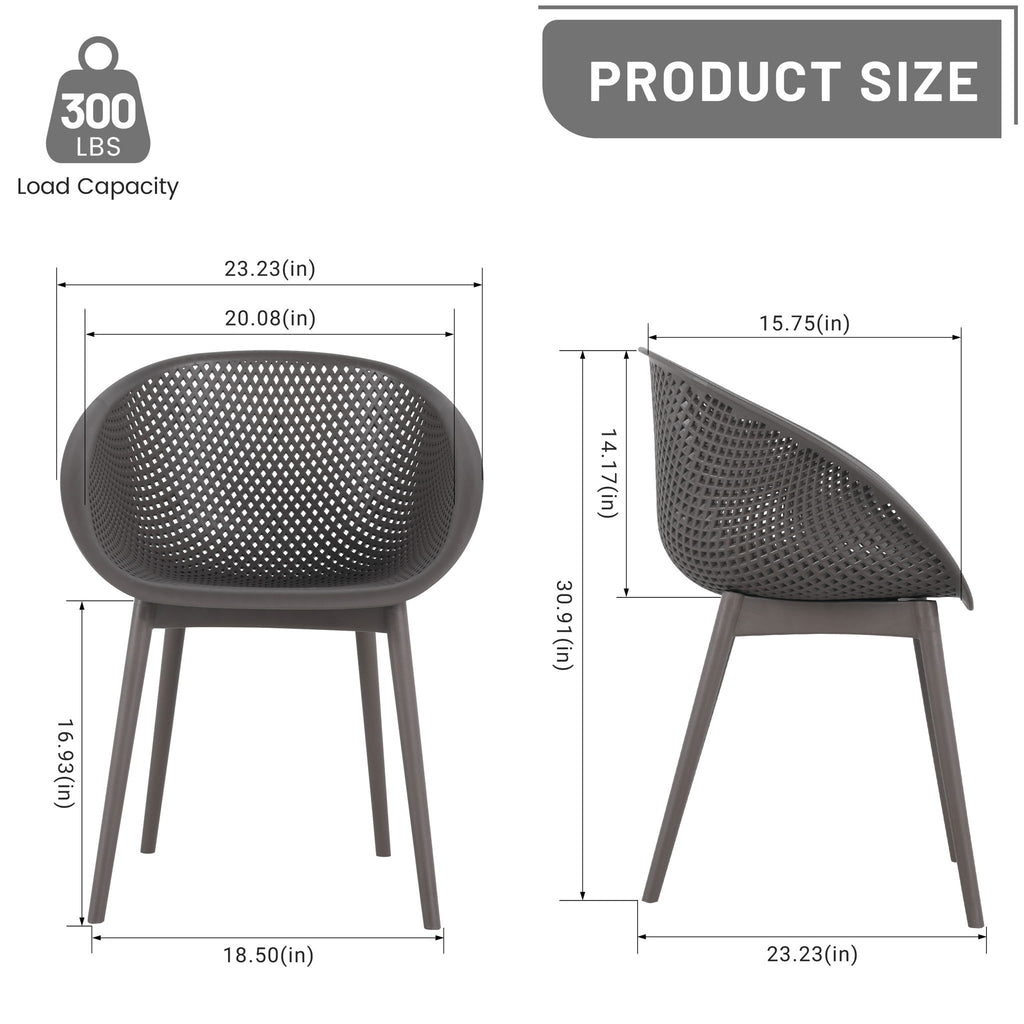 2 Pack Lounge Chair Set & Folding Square Table