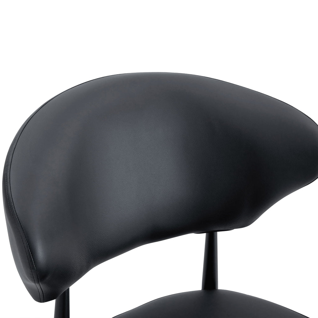Minimalist Ergonomic Dining Chair With Curved Backres (Set of 4)