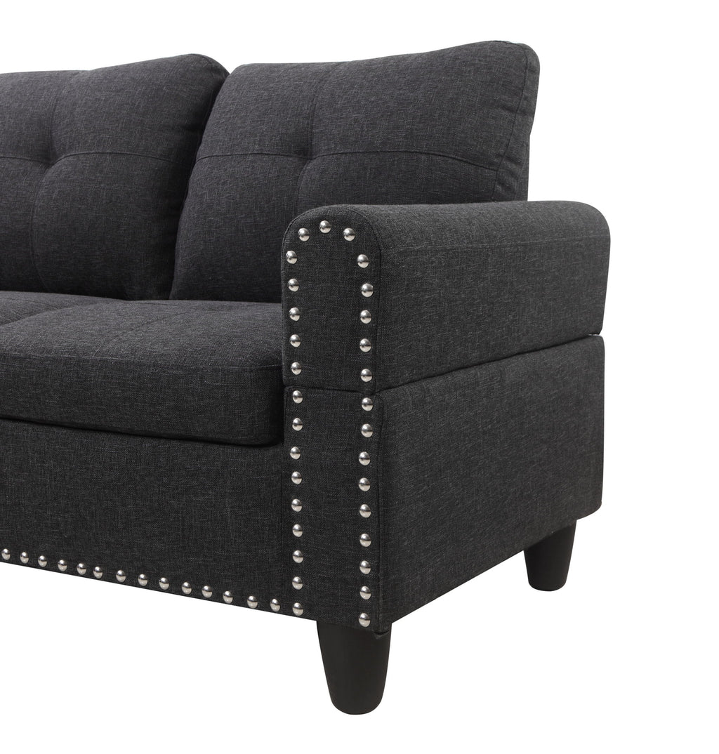 Alger - Left Hand Facing Sofa & Chaise With Ottoman