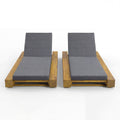Outdoor Chaise Lounges With Water-Resistant Cushions