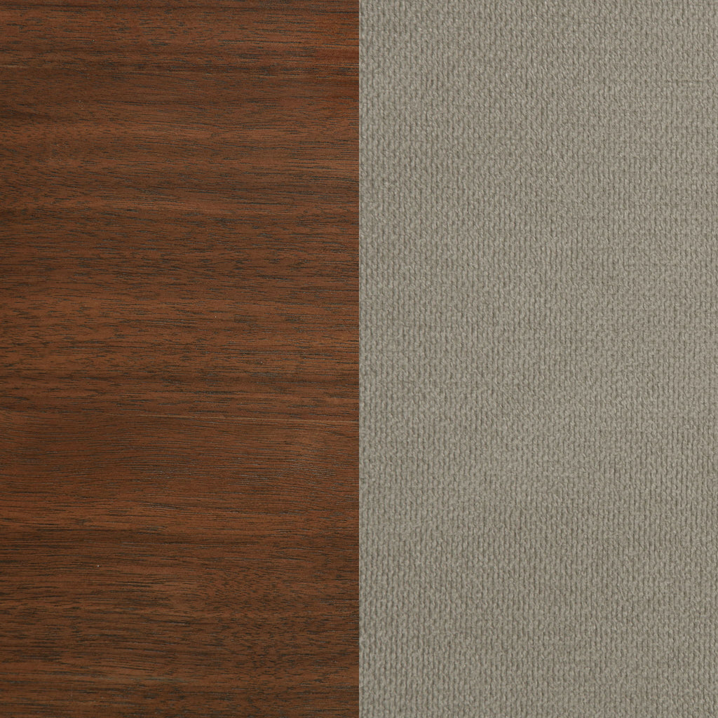 Verona - Queen Upholstered Panel Bed - Walnut