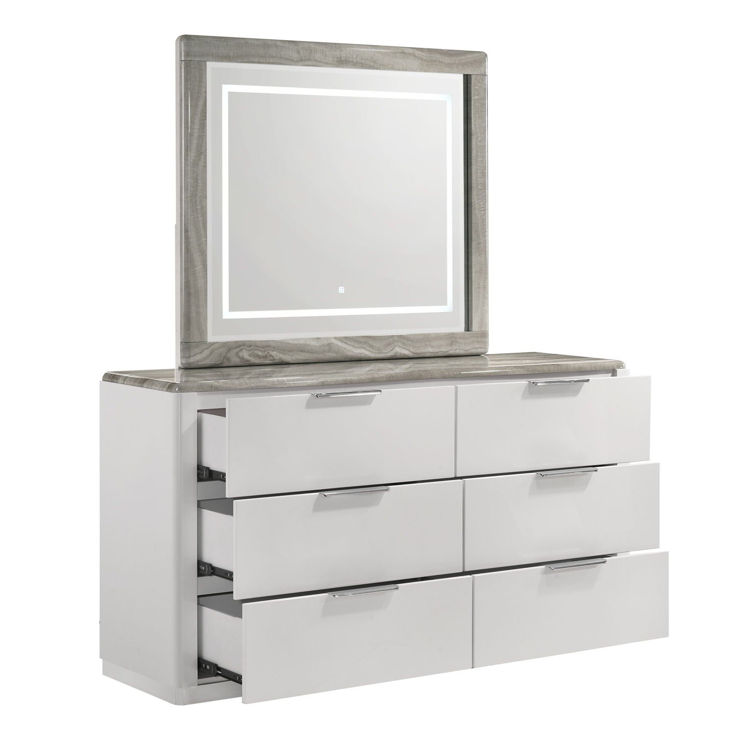 Jazz - Bedroom Set With LED Upholstered Headboard