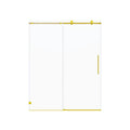 Frameless Single Sliding Soft Close Shower Doors, 5/16" Sgcc Tempered Glass