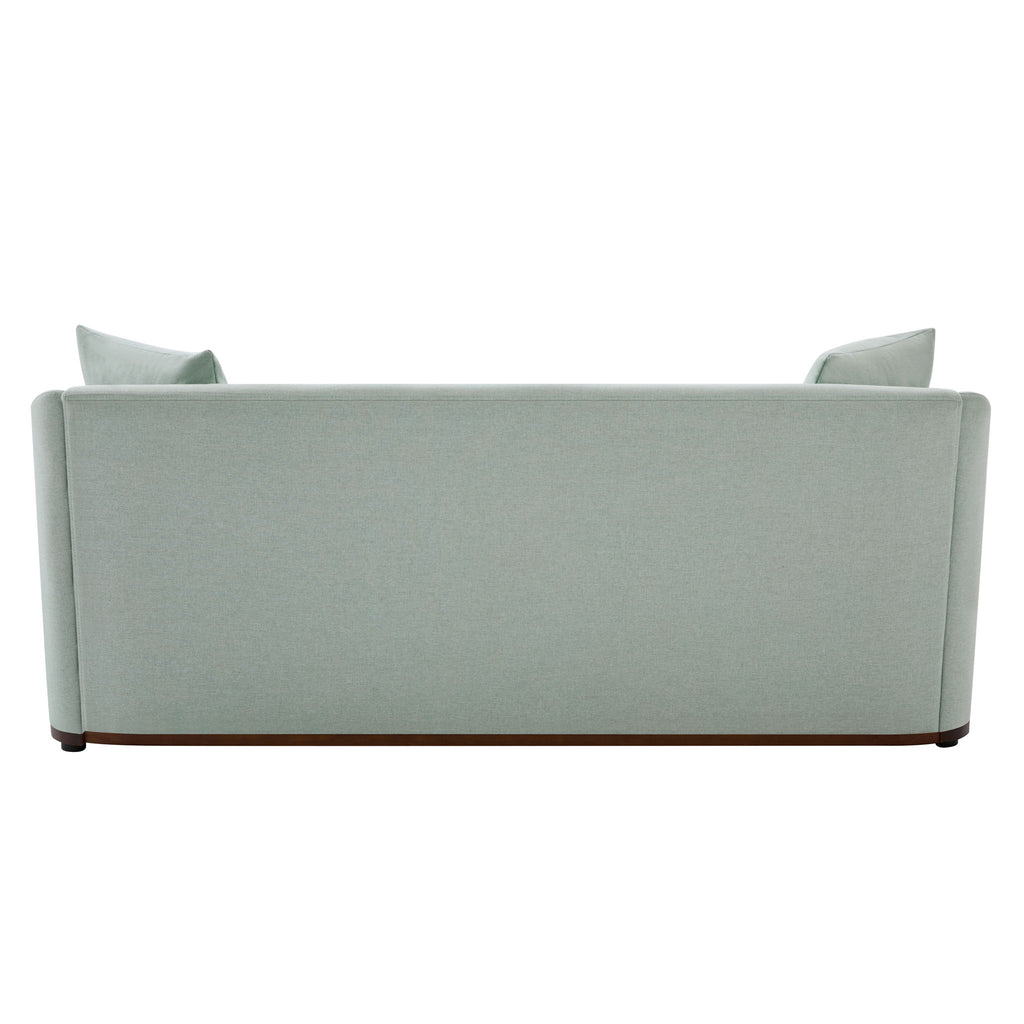 3 Seater Sofa With Wrap Around Armrests And Throw Pillows