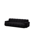 Cloud Series Minimalist Button Tufted Square Arm 3 Seater Sofa