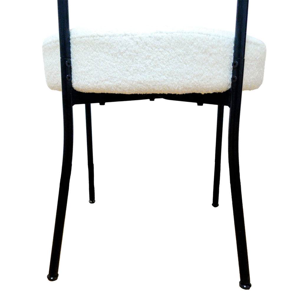 Mid-Century Modern Dining Chair With Curved Backrest