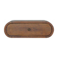Wall Mounted Round Bedside Table - Chestnut
