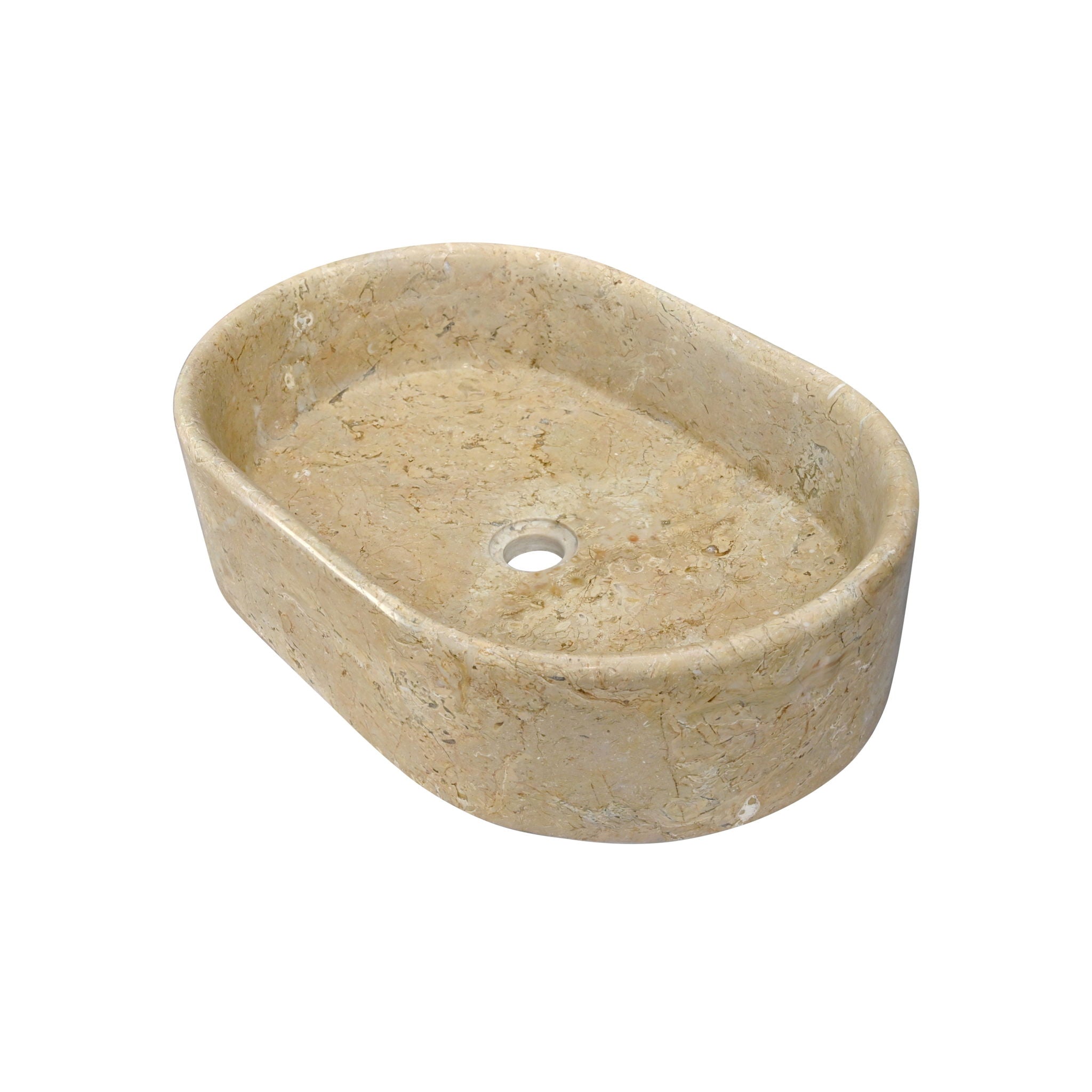 Bathroom Vessel Sink, Semi Polished Surface
