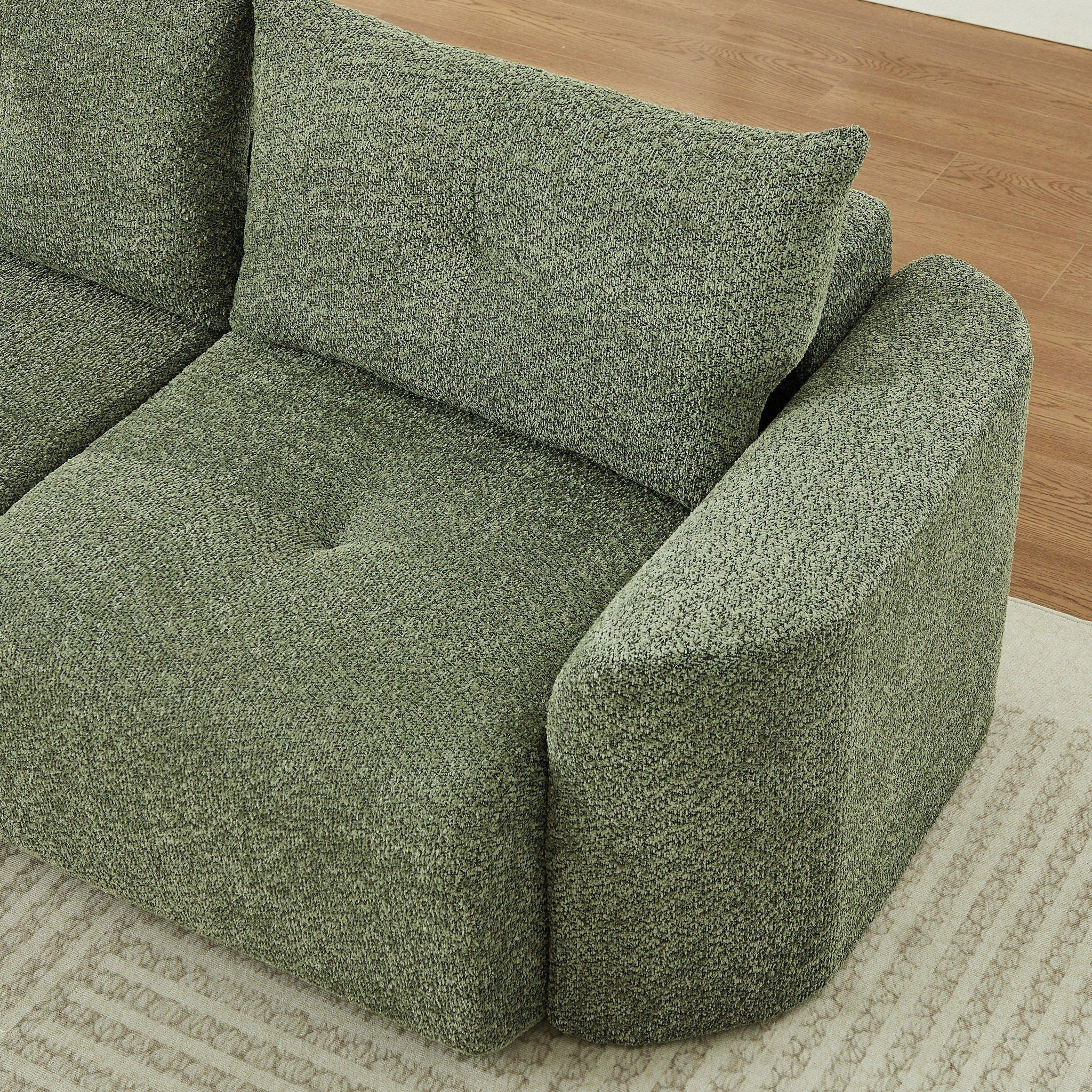 3 Seater With Thickened Armrests Sofa For Living Room