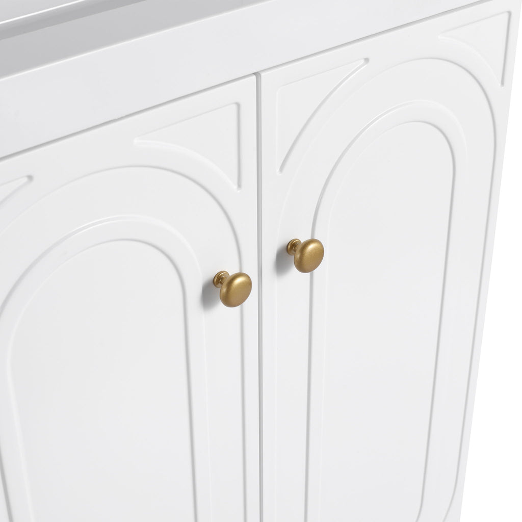 Modern Freestanding Bathroom Vanity With Soft Close Cabinet Doors