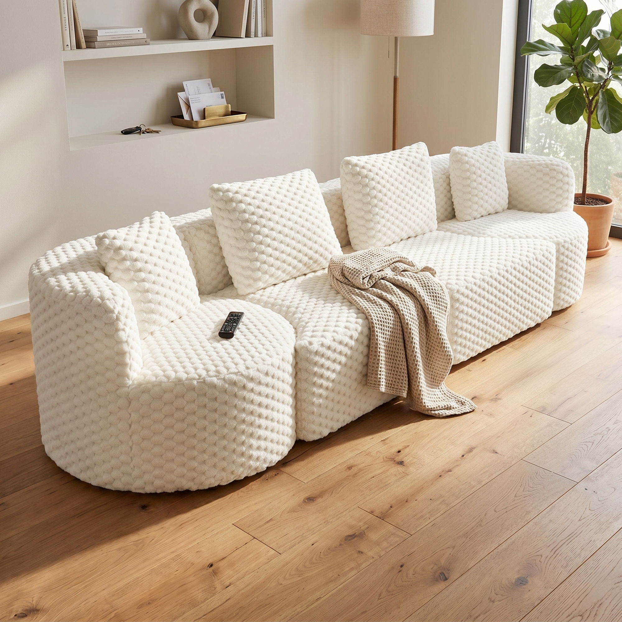 Modular Sectional Sofa With Free Combination Design