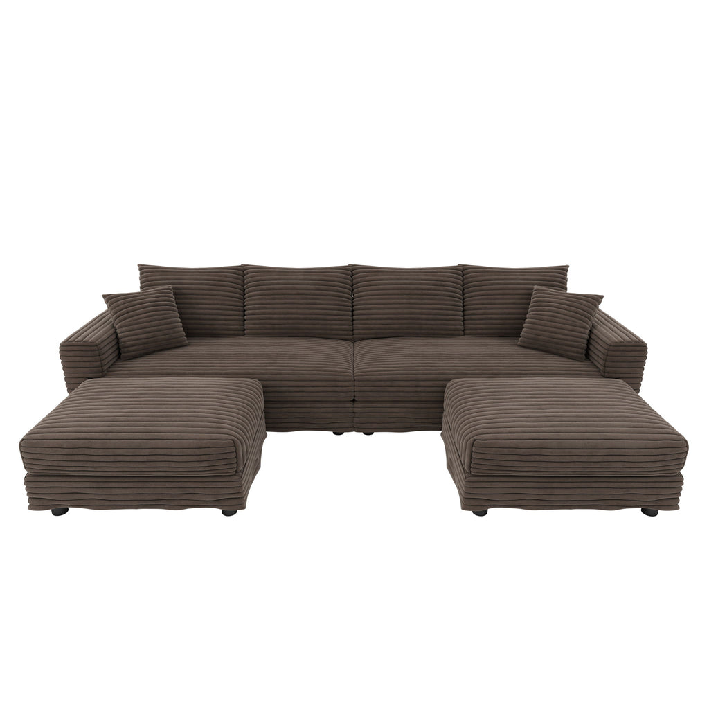 Modern Comfy Upholstered Sofa Cloud Couch & Deep Seat Couches