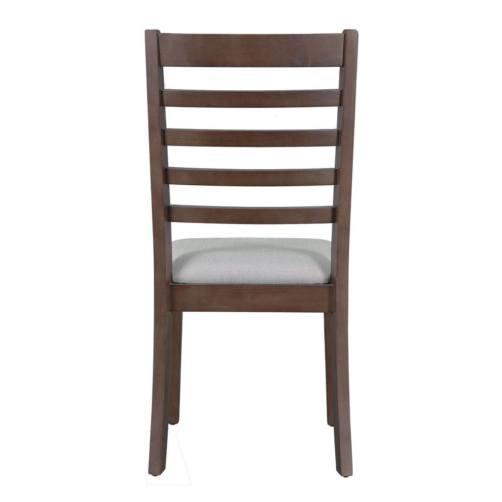 Upholstered Armless Chairs With High Ladder Back