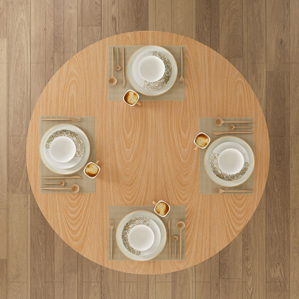 Round Dining Table With Strip Base