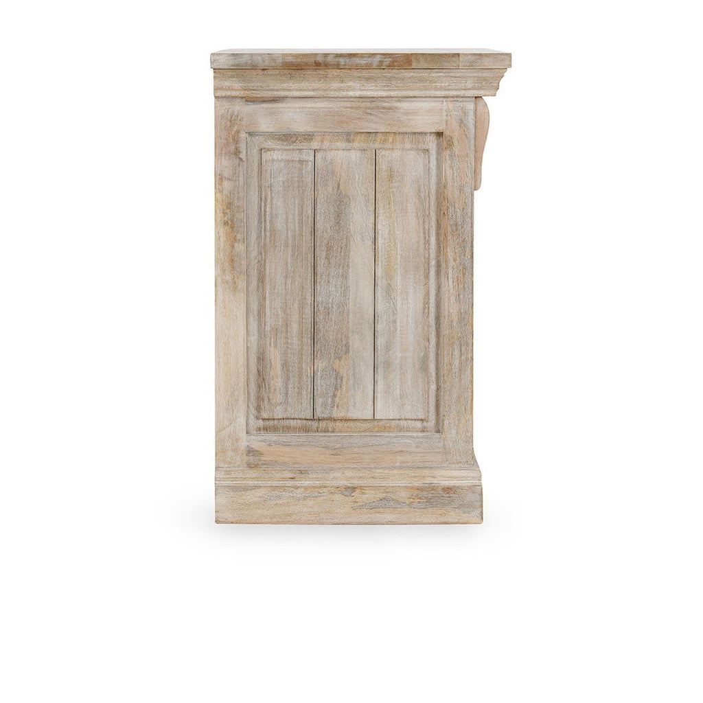 Adelaide - 3 Drawer Nightstand - Natural Cream Wash