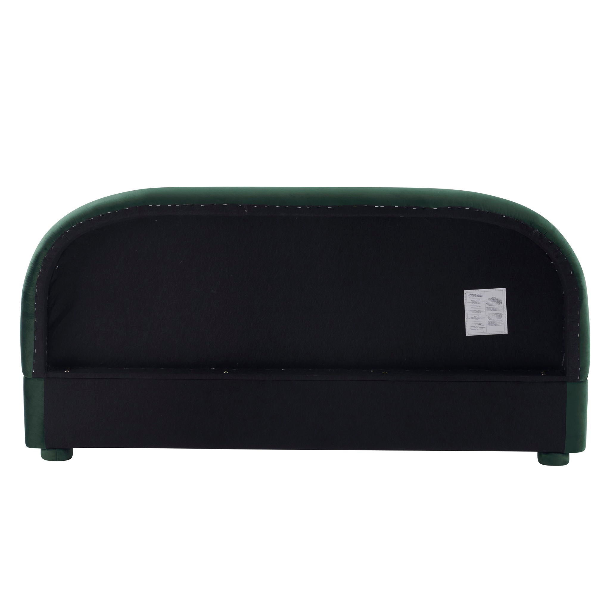 Upholstered Simple Modern Bedroom Bed With Curved Headboard