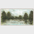 Marsh - 72" x 36" Painting Art By Buddy Whitlock - Dark Green
