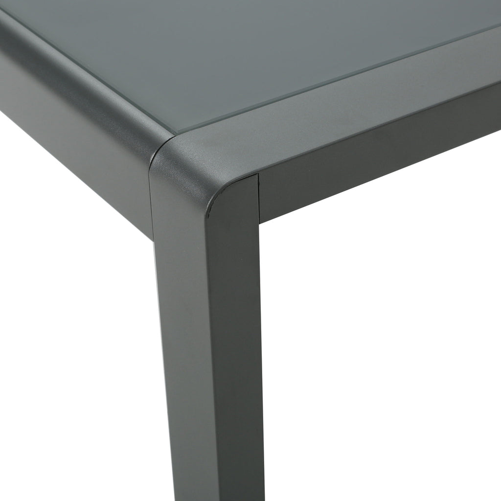 Outdoor Coffee Table Aluminum And Glass