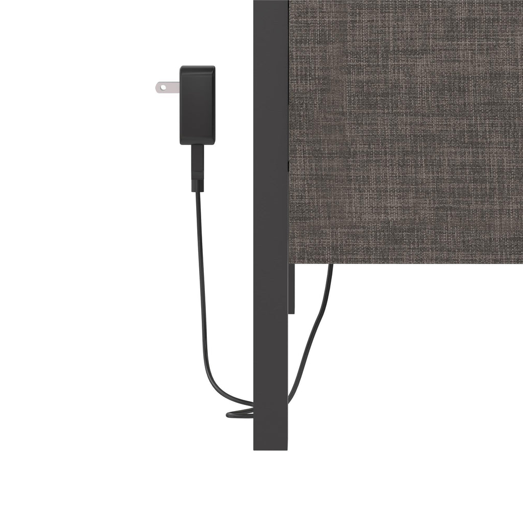 Paloma - Twin Bed With Dual USB Port - Linen