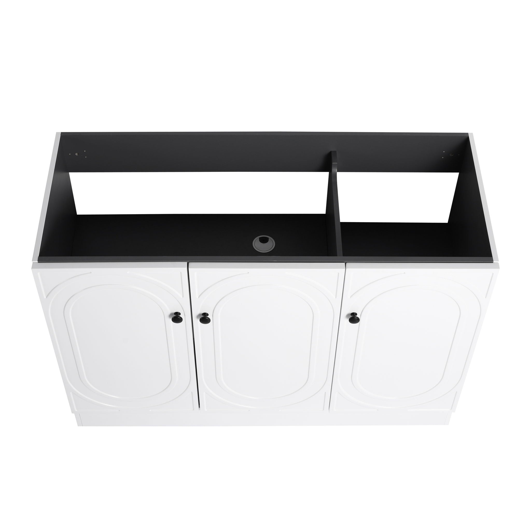 Contemporary Freestanding Bathroom Vanity With Resin Sink & Soft-Close Cabinet Doors