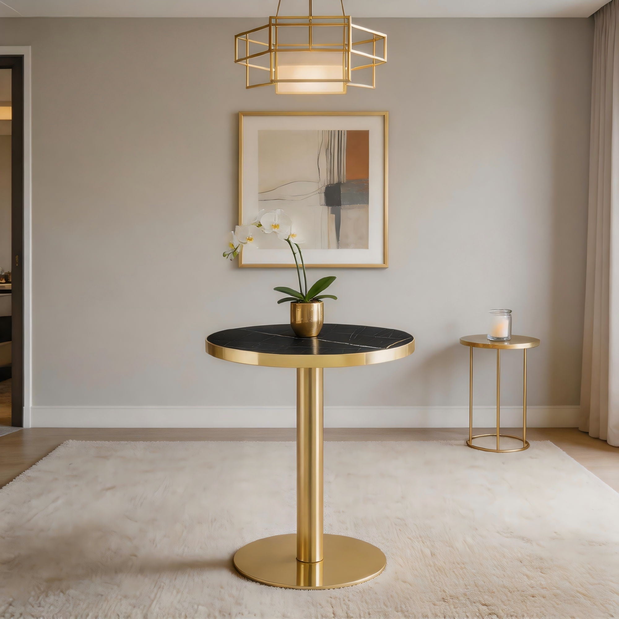 Modern Round Bistro Table