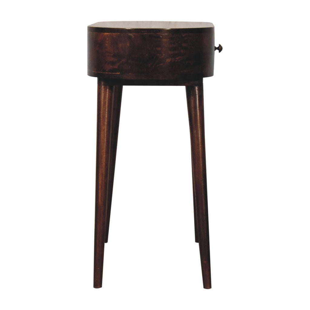 Rounded Wood Table