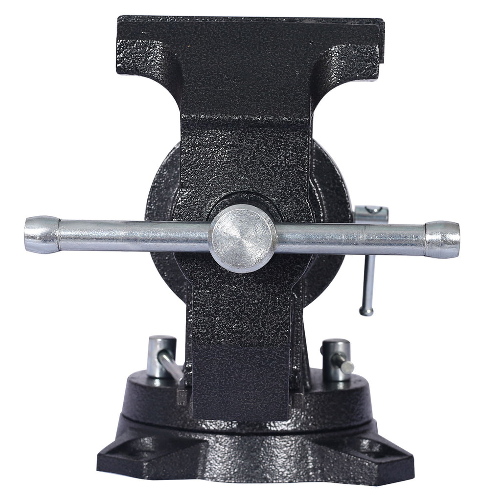 Heavy Duty 5" Multi Jaw Rotating Bench Vise With 360 Degree Swivel Base And Head