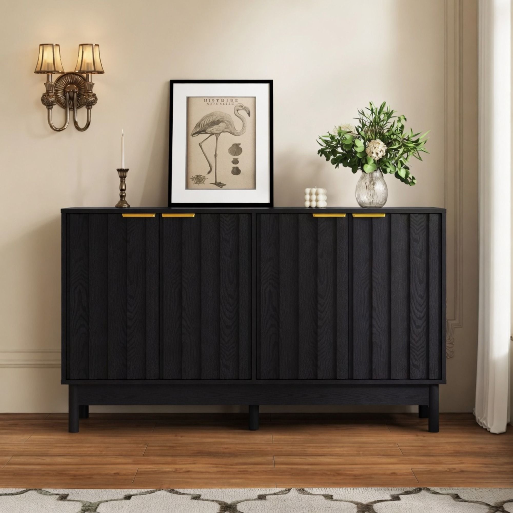 Buffet Cabinet With Adjustable Shelves