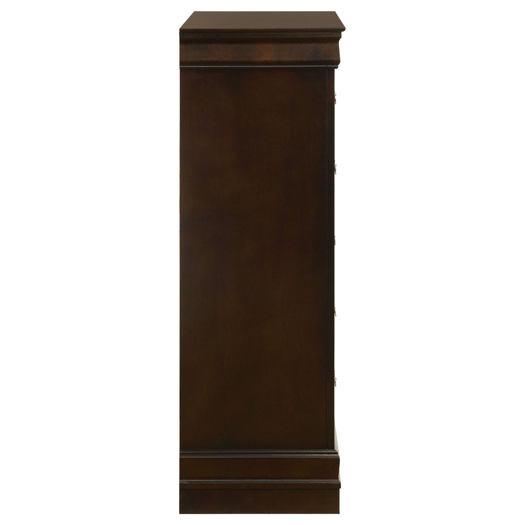 Janson - 5 Drawer Bedroom Chest - Cappuccino