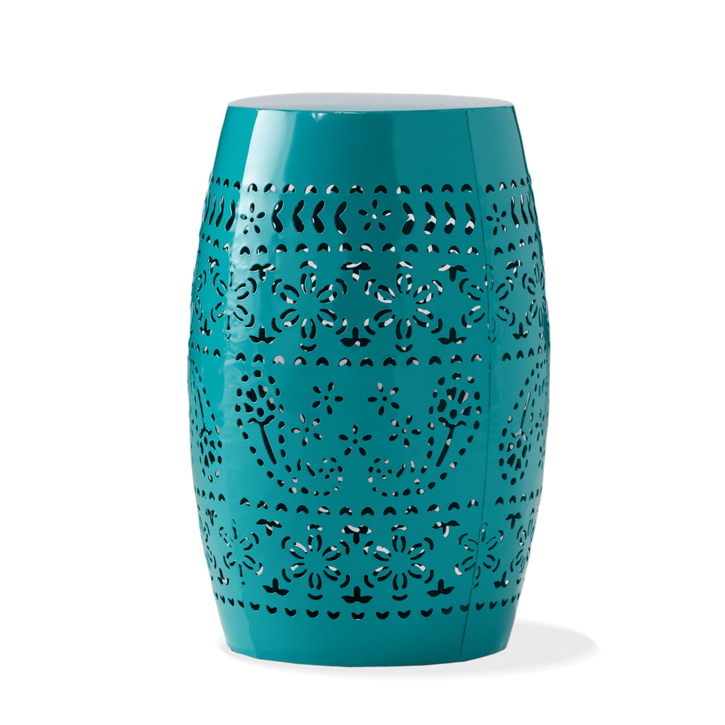 12" Outdoor Lace Cut Side Table