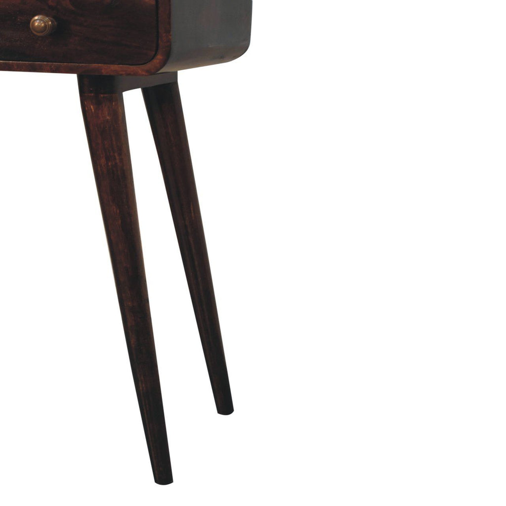 Solid Wood Curved Console Table
