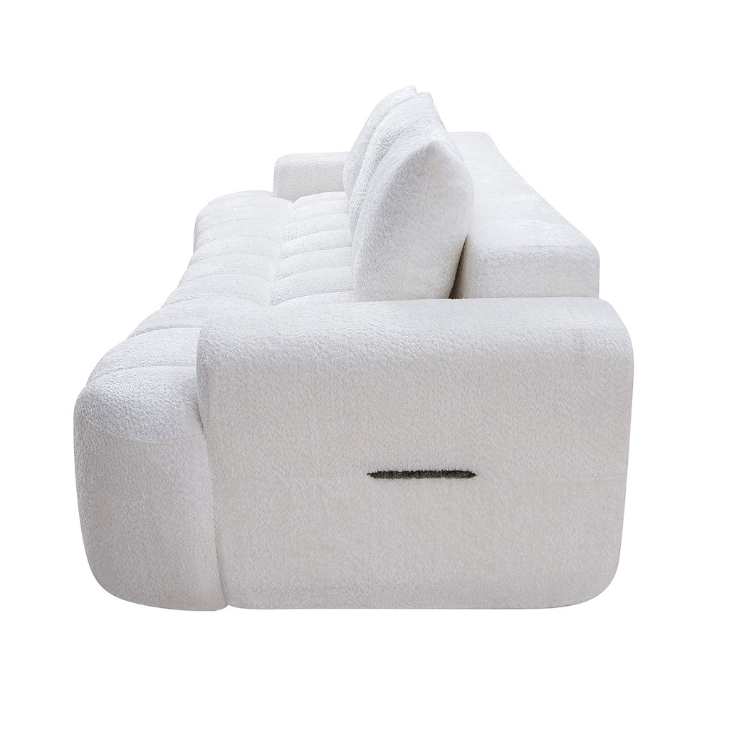 Extra Large Curved Front Compressed Sectional Sofa