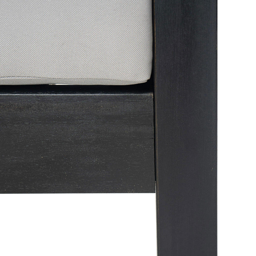 Outdoor Acacia Wood Club Chairs With Cushions